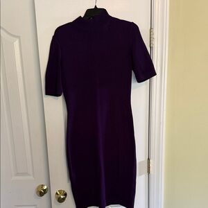 St. John Rich Purple Mini Dress
